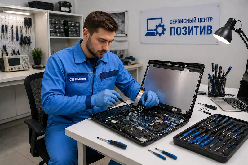 Замена шлейфа матрицы ноутбука в Москве