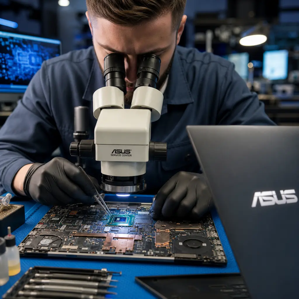Замена видеокарты ноутбука Asus в Москве