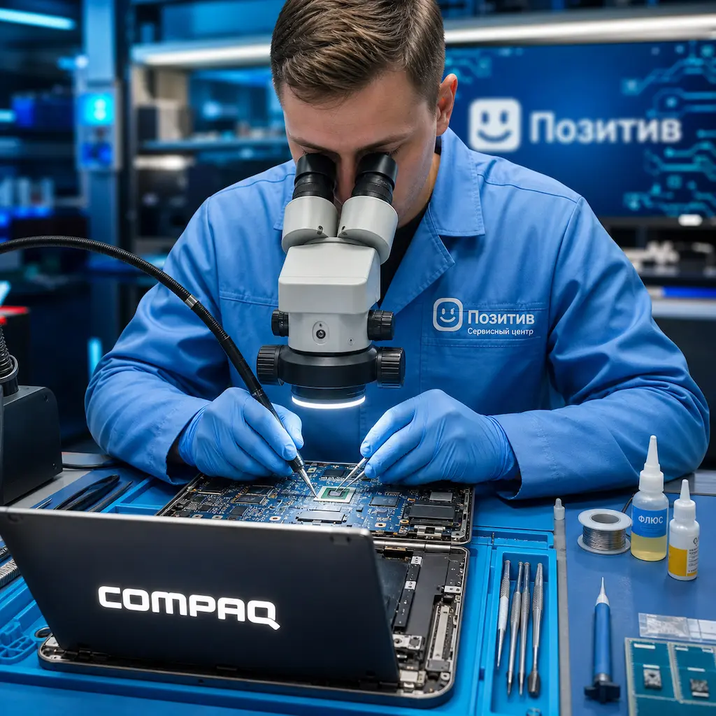 Замена видеокарты ноутбука Compaq в Москве