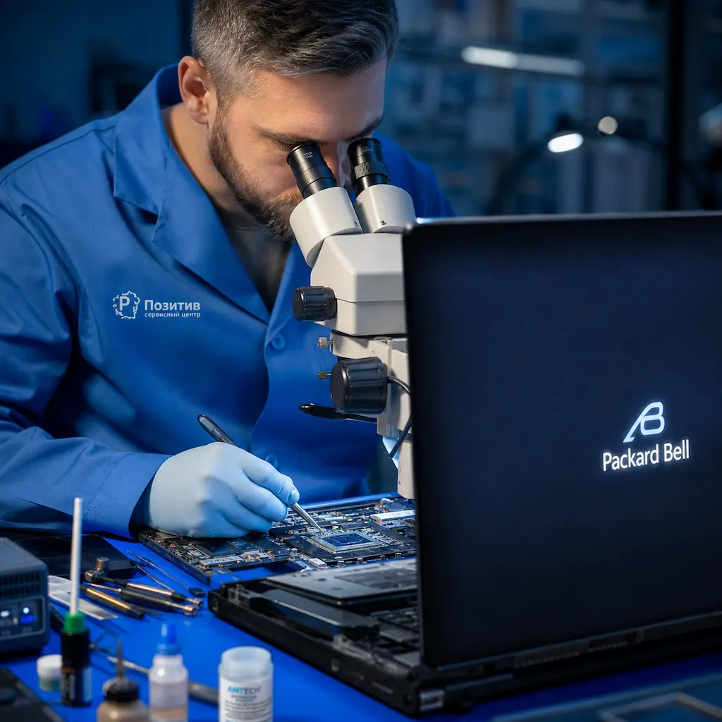 Замена видеокарты ноутбука Packard Bell в Москве