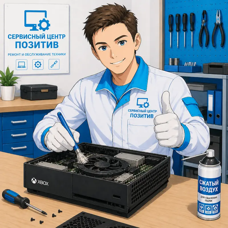 Чистка игровой приставки от пыли в Москве | Замена термопасты