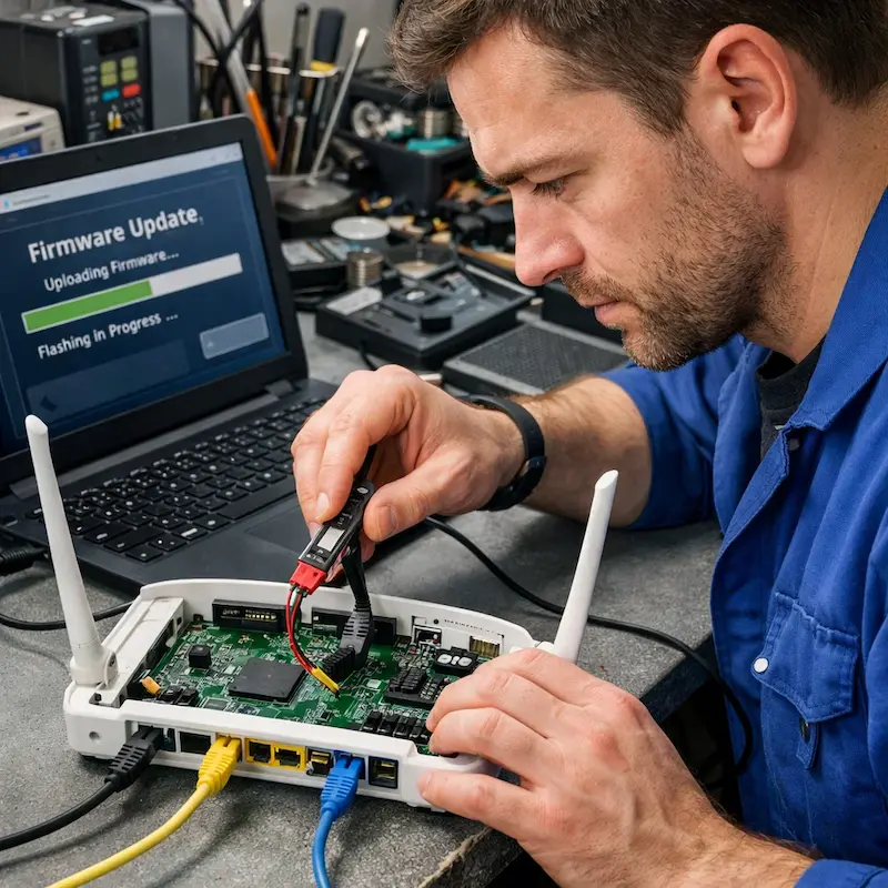 Обновление прошивки роутера в Москве