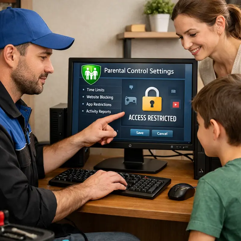 Родительский контроль на компьютере и ноутбуке в Москве