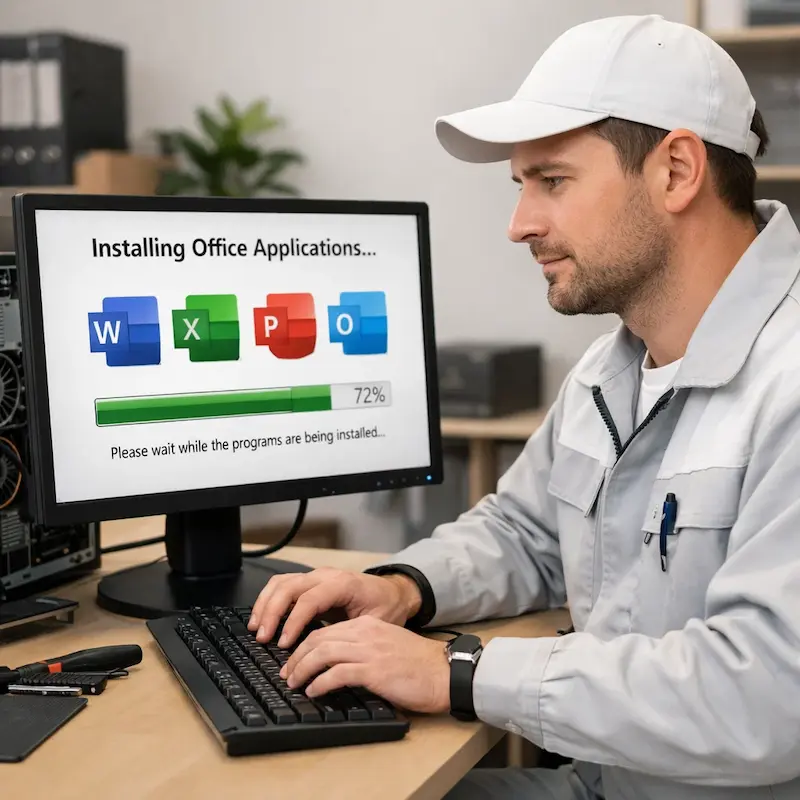 установка офисных программ на компьютер в Москве