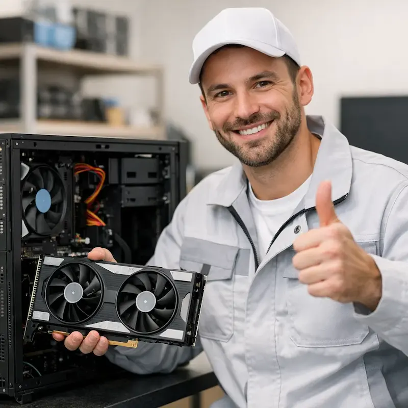 установка видеокарты на ПК в Москве